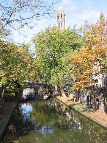 Oudegracht / Dom in Utrecht